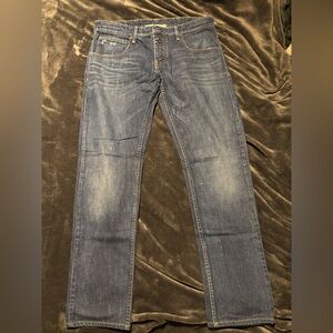 Men's Armani Straight-Leg Blue Jeans